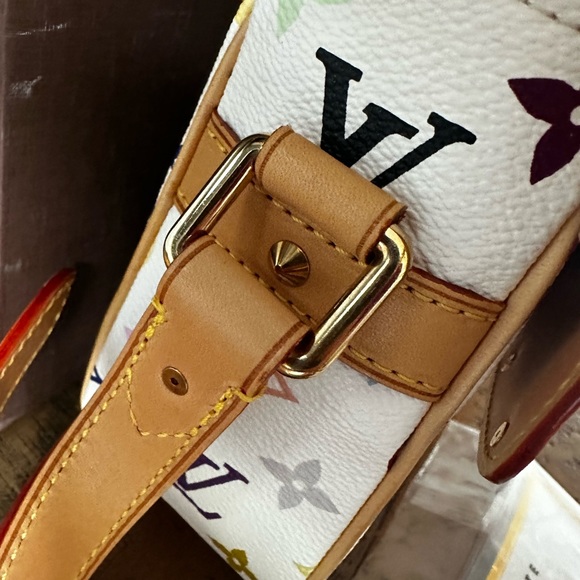 Rare 🦄Louis Vuitton Multicolor White Sologne - Picture 4 of 12